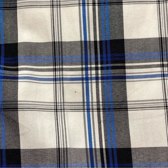 Travis Mathew Plaid White/Blue Golf Shorts Size 34 - Picture 10 of 13